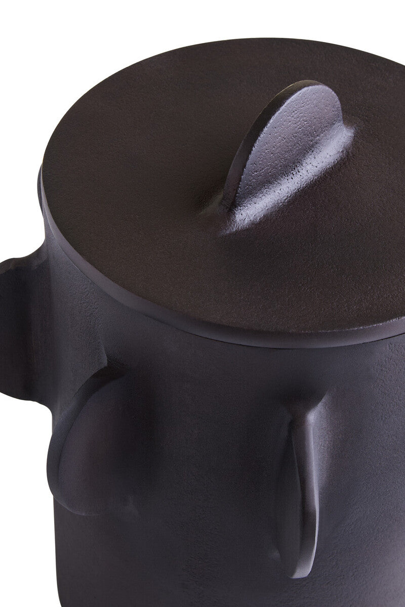 Prato Large Round Textured Brown Box