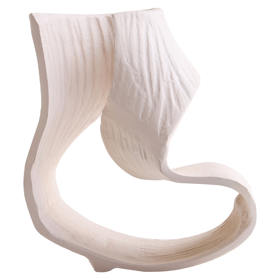 Prato Small Cream Abstract Swirl Sculpture - Image 3