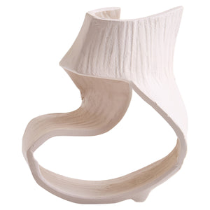 Prato Small Cream Abstract Swirl Sculpture