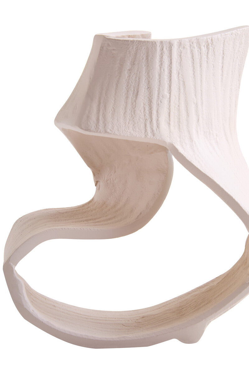 Prato Small Cream Abstract Swirl Sculpture - Image 7