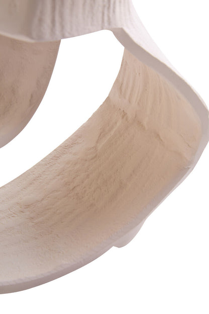 Prato Small Cream Abstract Swirl Sculpture