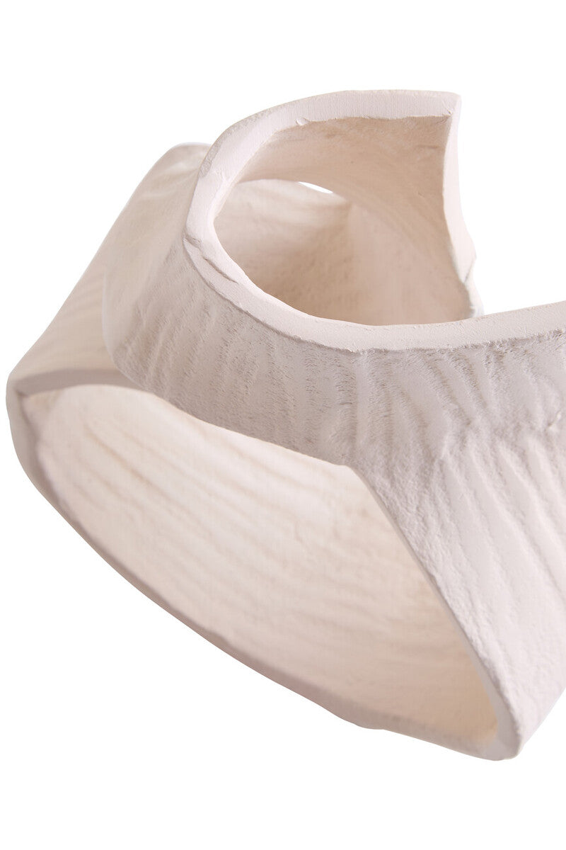 Prato Small Cream Abstract Swirl Sculpture - Image 10