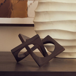 Brown Finish Square Knot Sculpture | Prato