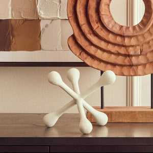 Ivory Finish Jack Sculpture | Prato