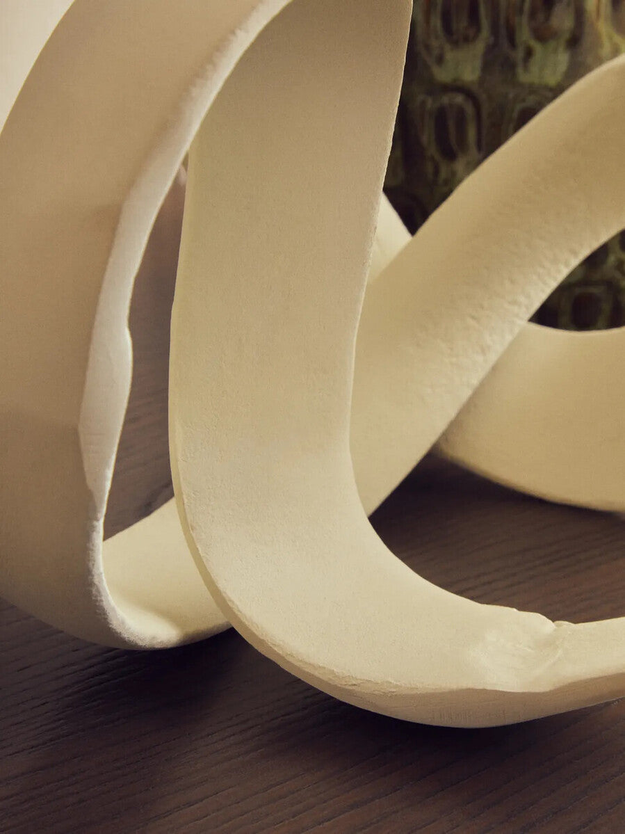 Prato Ivory Finish Knot Sculpture
