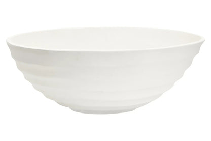 Mira Ivory Finish Rippled Bowl