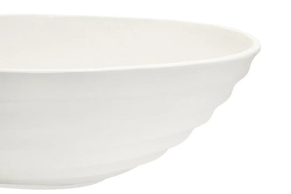 Mira Ivory Finish Rippled Bowl