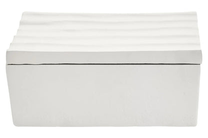 Mira Small Ivory Finish Rippled Box