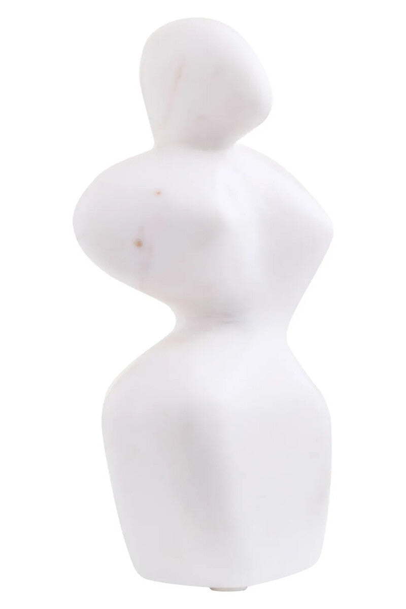 Savio White Marble Abstract Sculpture
