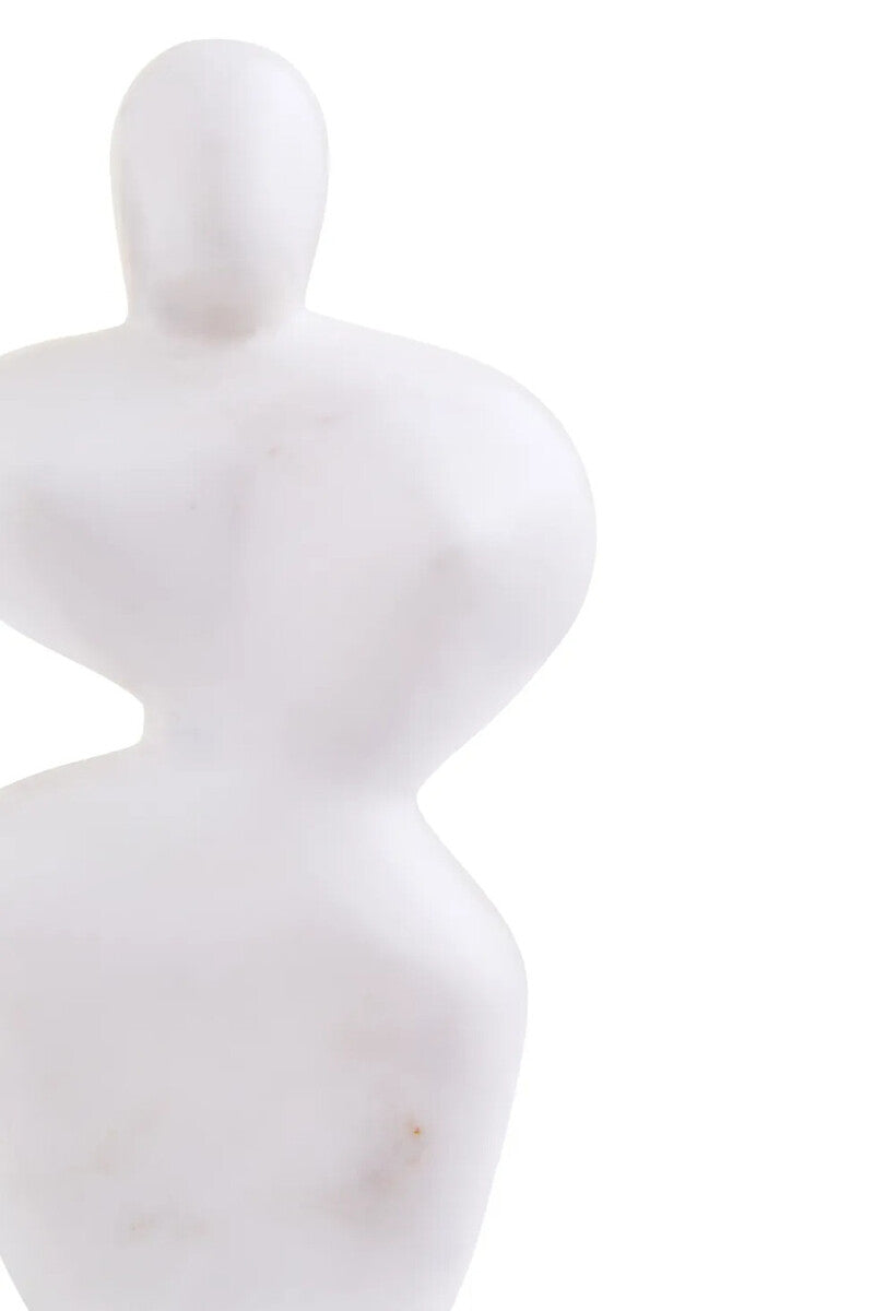 Savio White Marble Abstract Sculpture