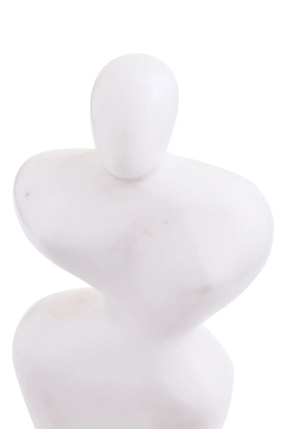 Savio White Marble Abstract Sculpture