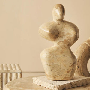 Chocolate Marble Abstract Sculpture | Santino