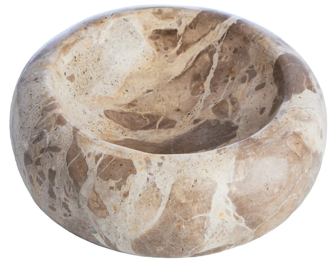 Santino Chocolate Marble Trinket Bowl