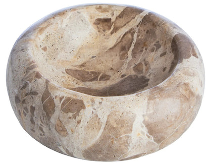 Santino Chocolate Marble Trinket Bowl