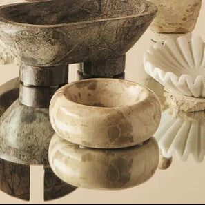 Chocolate Marble Trinket Bowl | Santino