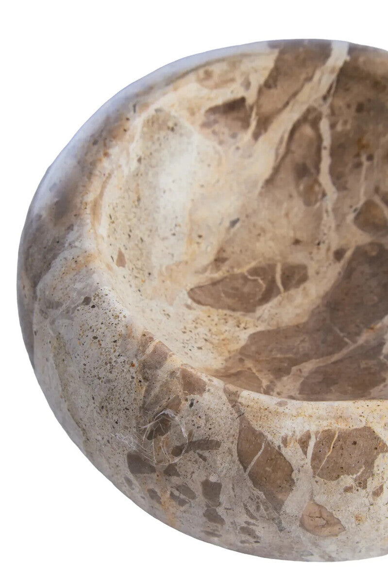 Santino Chocolate Marble Trinket Bowl