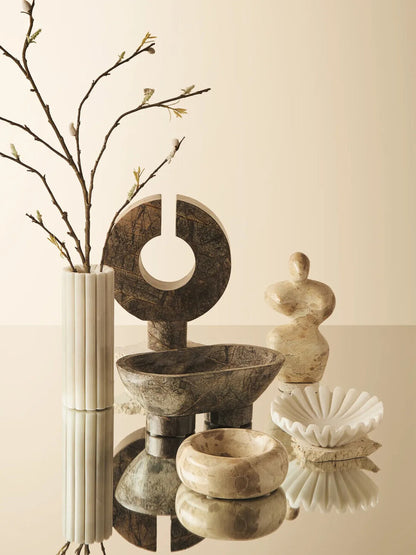 Fazio Forest Green Marble Sculpture
