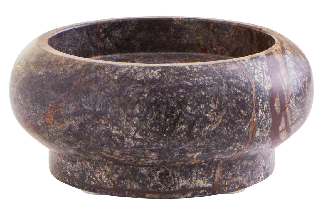 Fazio Forest Green Marble Pillar Candle Holder - Image 1