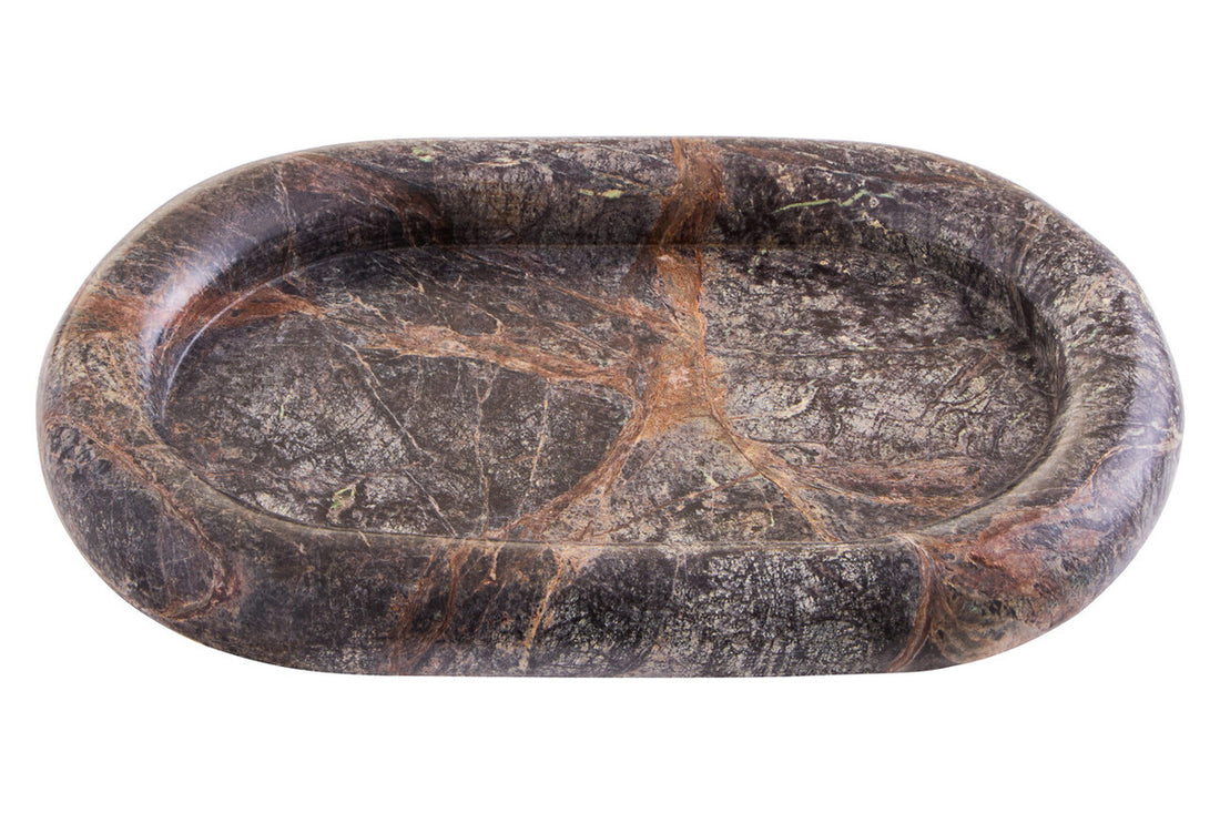 Fazio Forest Green Marble Catchall - Image 2