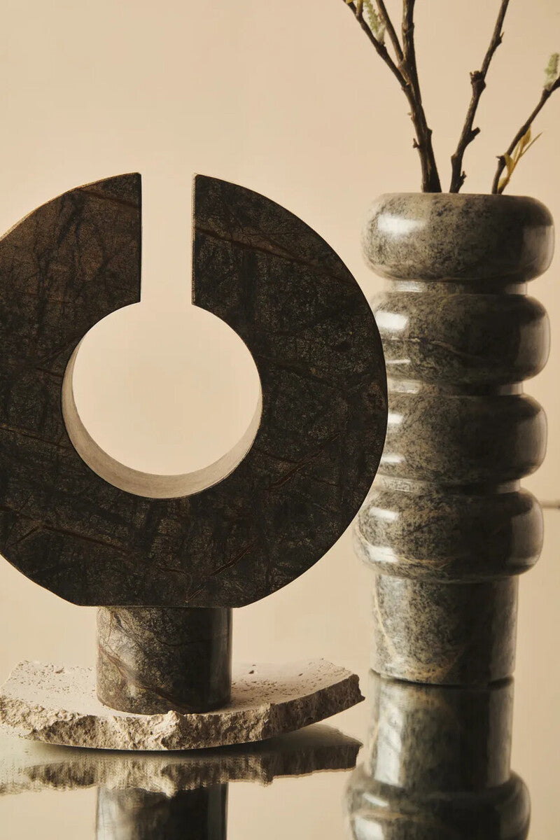 Fazio Forest Green Marble Vase