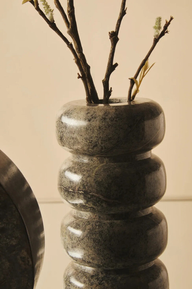 Fazio Forest Green Marble Vase
