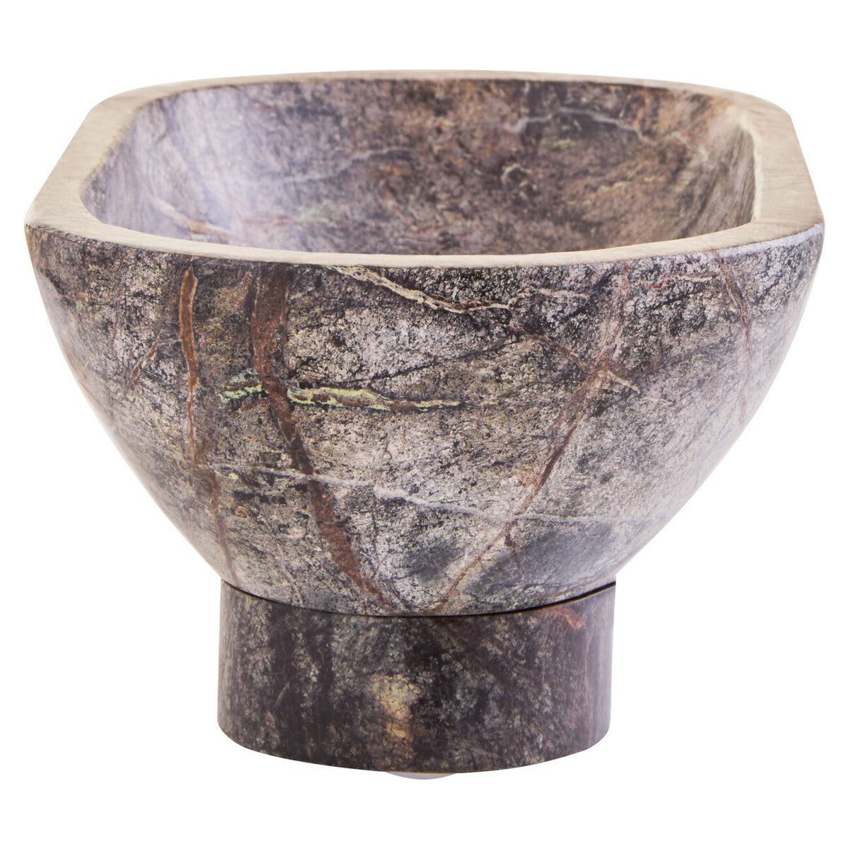 Fazio Forest Green Marble Pedestal Bowl - Image 3