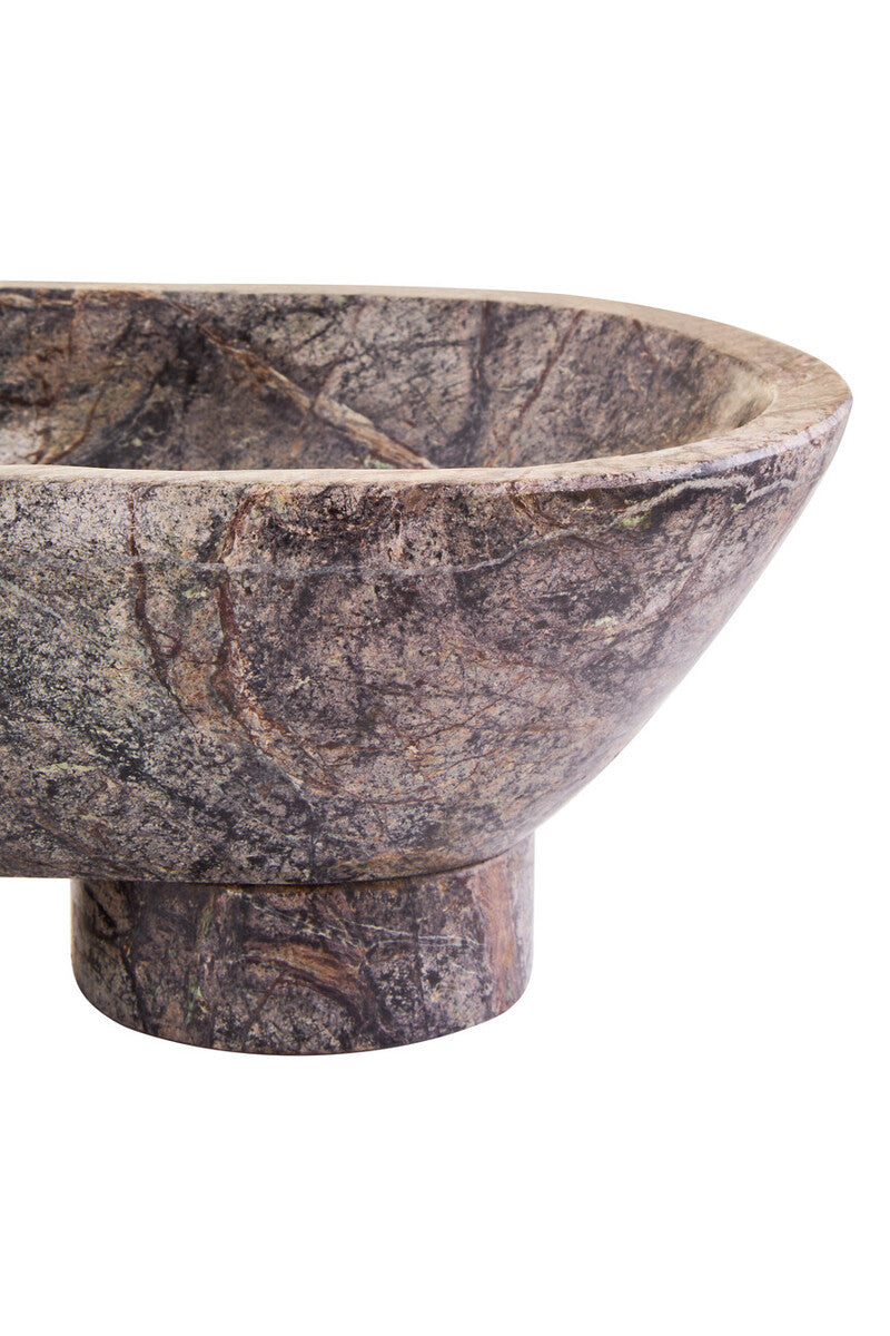 Fazio Forest Green Marble Pedestal Bowl - Image 4