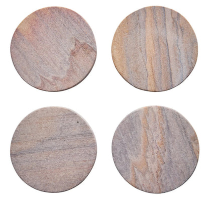 Pietra Set of Four Rainbow Sandstone Coasters