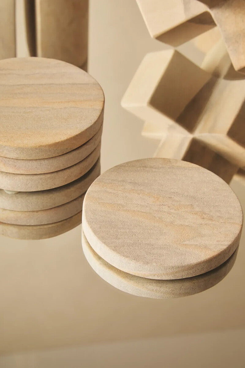 Pietra Set of Four Rainbow Sandstone Coasters