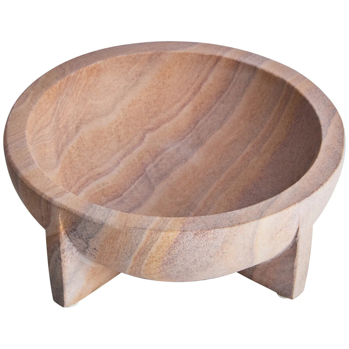 Pietra Rainbow Sandstone Pedestal Bowl