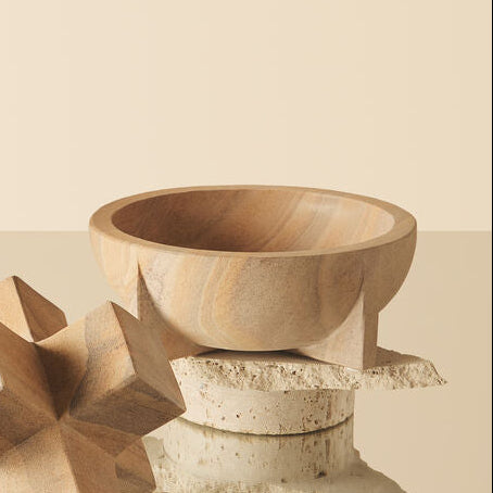 Pietra Rainbow Sandstone Pedestal Bowl