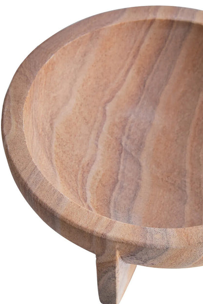 Pietra Rainbow Sandstone Pedestal Bowl