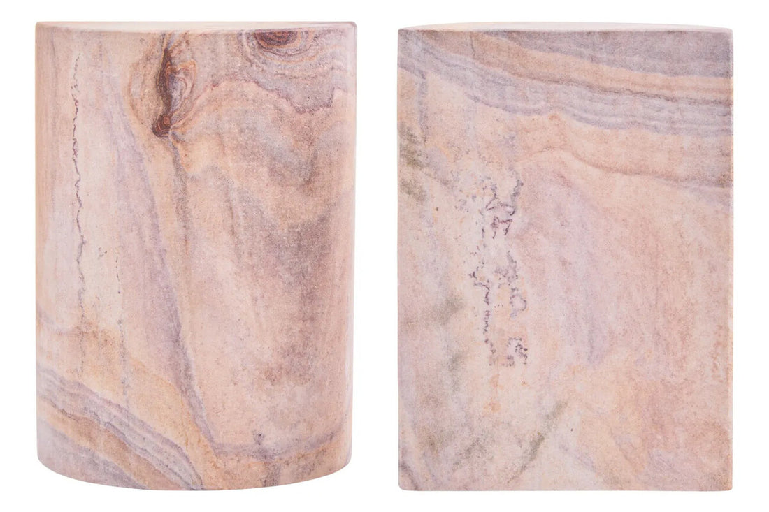 Pietra Set of Two Rainbow Sandstone Bookends