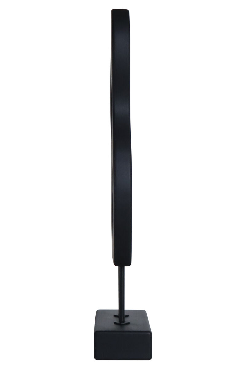 Black Wood Organic Sculpture with Black Base | Westo