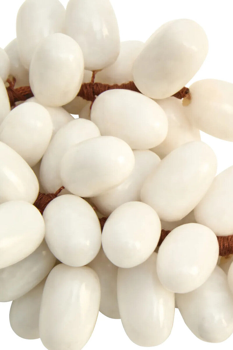 Zoro Small White Marble Decorative 50 Grapes
