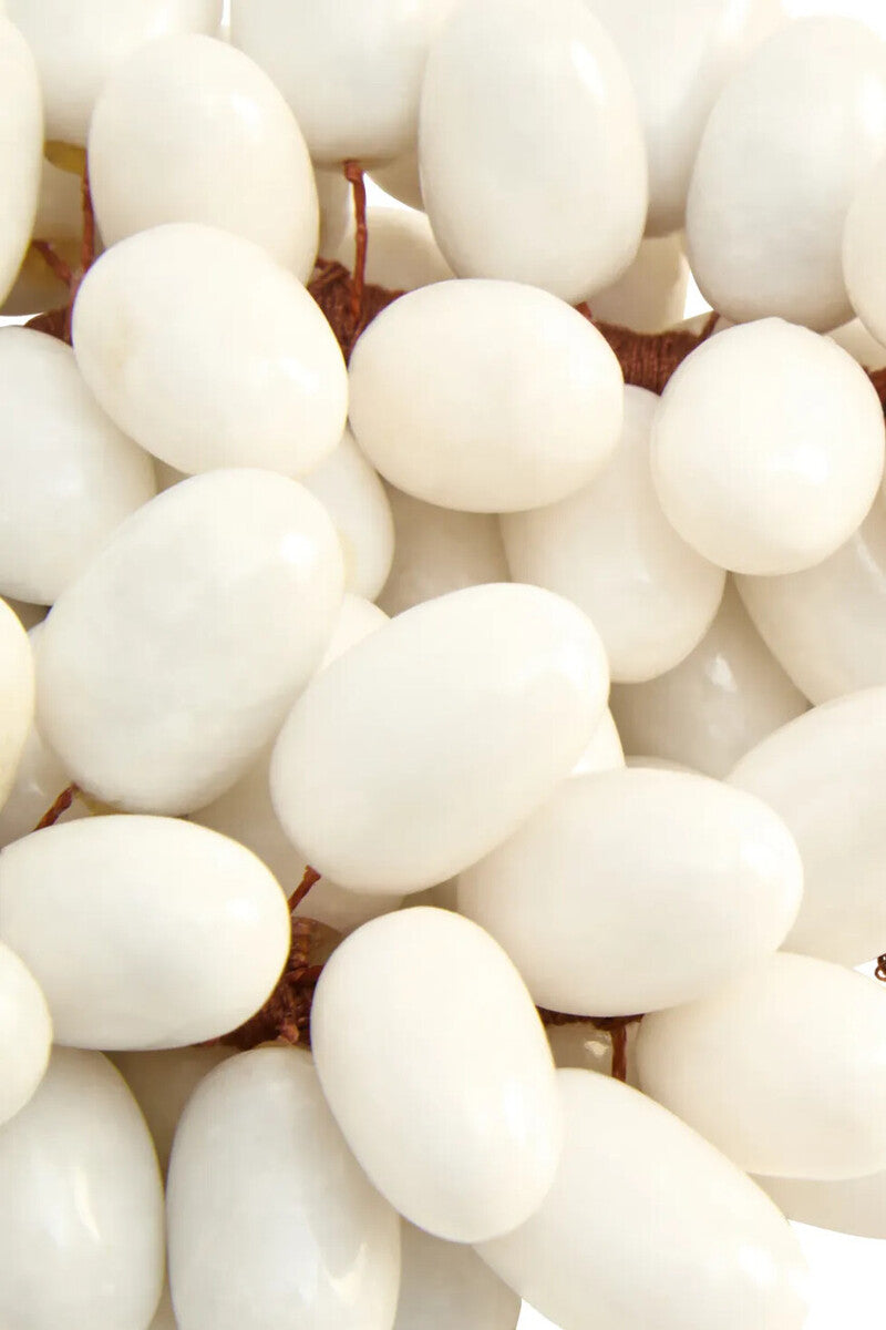 Large White Marble Decorative 100 Grapes | Zoro