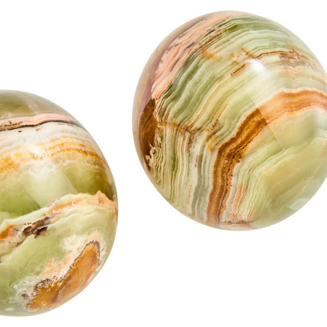 Oleena Onyx Set of 2 Decorative Eggs