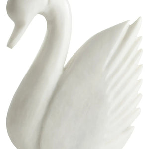 White Marble Decorative Swan | Zoro