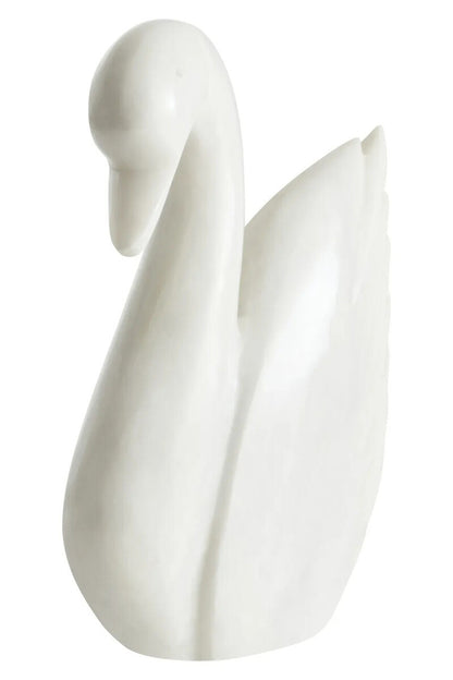 White Marble Decorative Swan | Zoro