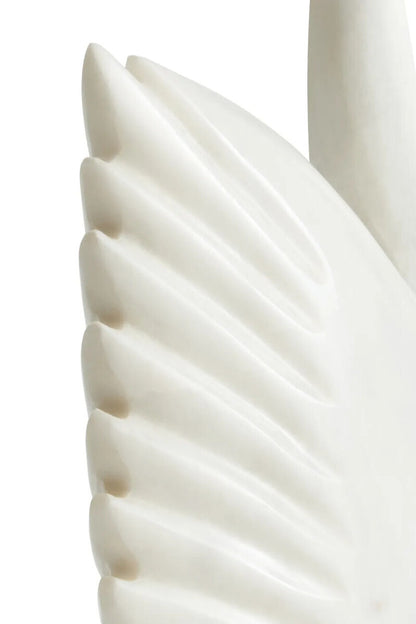 White Marble Decorative Swan | Zoro
