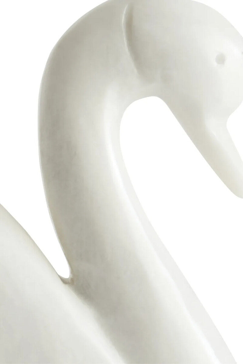 White Marble Decorative Swan | Zoro