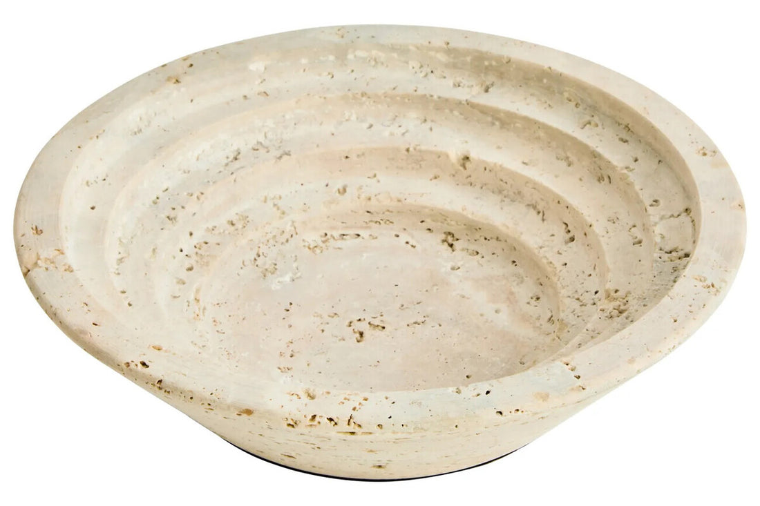 Tibor Travertine Bowl