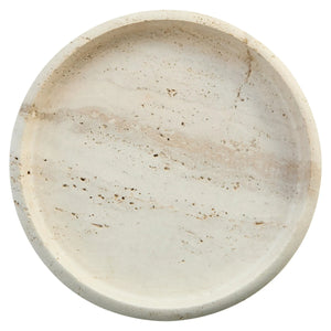 Travertine Round Tray | Tibor