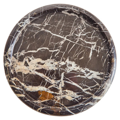 Black and White Marble Round Tray | Zoro