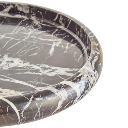 Black and White Marble Round Tray | Zoro
