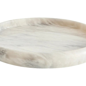 White Marble Round Tray | Zoro