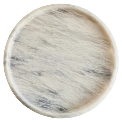 White Marble Round Tray | Zoro