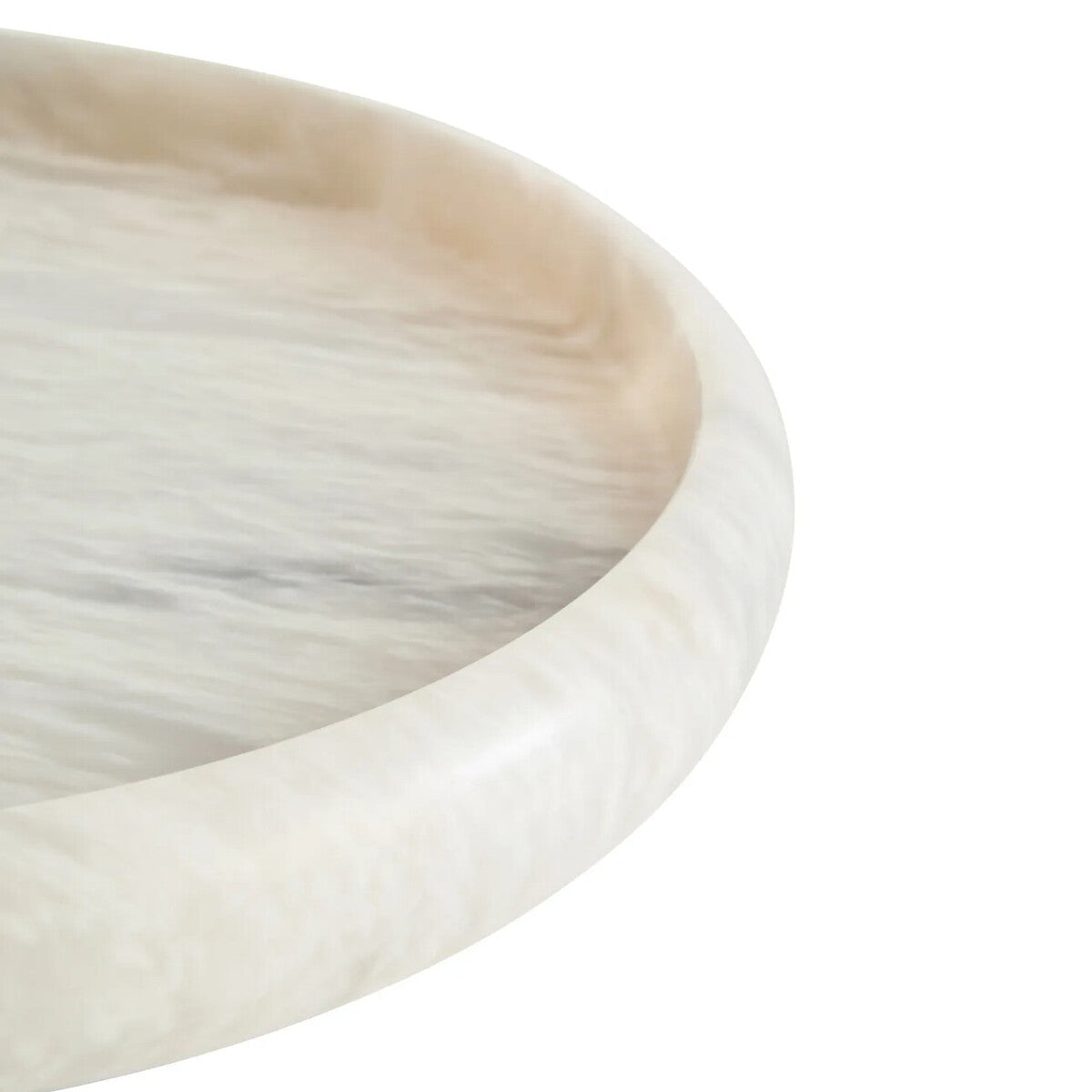 White Marble Round Tray | Zoro