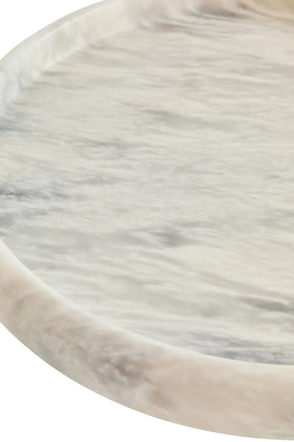 White Marble Round Tray | Zoro