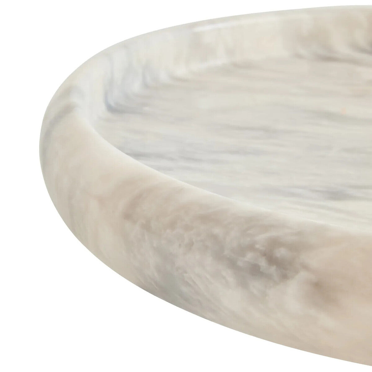 White Marble Round Tray | Zoro